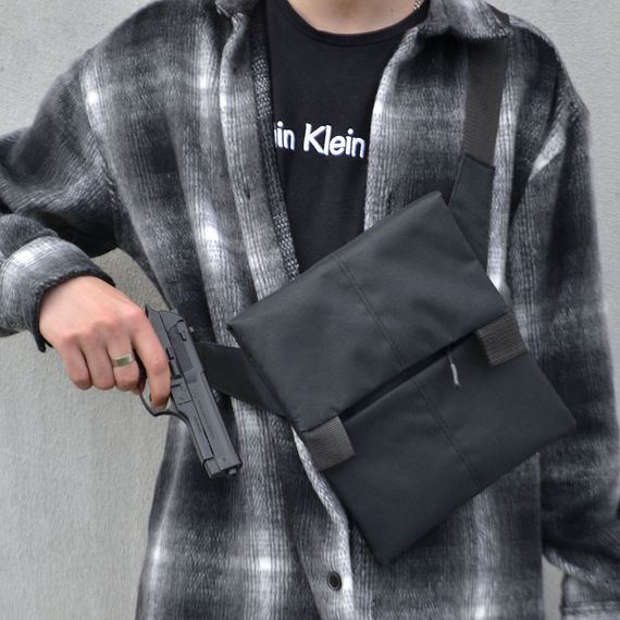 Сумка чоловіча брезентова military, Чоловіча тактична армійська сумка однолямочна FJ-74 | Зображення 9