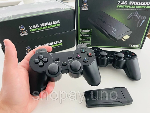 64ГБ Ігрова приставка LITE GREEN HDMI 3535 ігор Dendy, Sega, Аркадні ігри, Game Boy, Nintendo, Atari, PlayStation 1 | Зображення 2