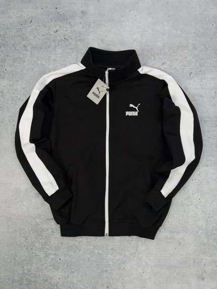 Кофта Puma чорна лампас