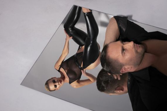 Легінси Noir Handmade F323 Rebel, XL, black, під латекс, з відкритими стегнами та сідницями | Зображення 5