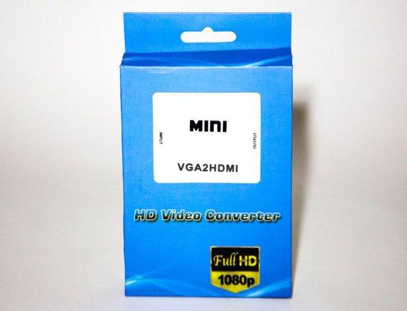 Переходник VGA на HDMI конвертер для ПК, ноутбука, видео регистратора адаптер преобразователь с аудио и внешним питанием HDMI - | Зображення 3