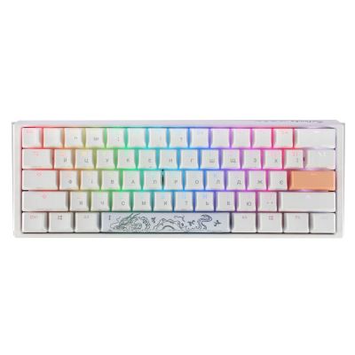 Клавиатура Ducky One 3 Mini Cherry MX Red RGB UA USB White (DKON2161ST-RUAPXPWWWSC1)