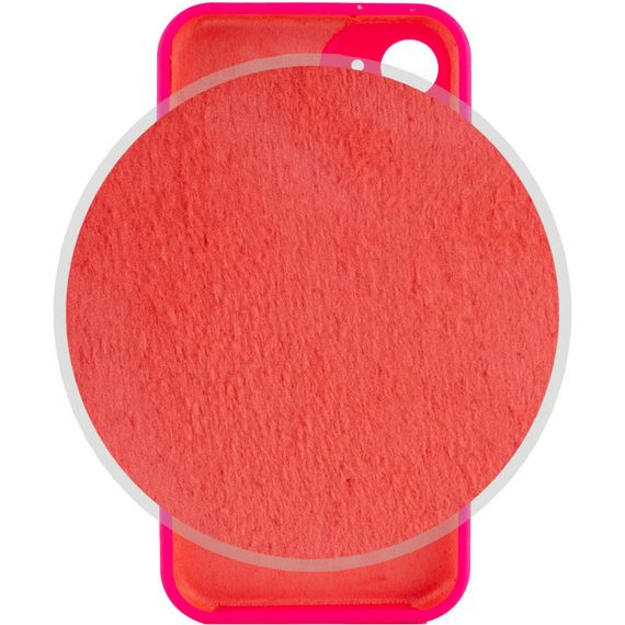 Чехол Silicone Case Full Camera Protective (AA) NO LOGO для Apple iPhone 12 (6.1") Розовый / Barbie pink | Зображення 3