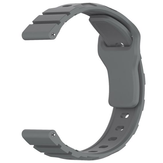 Силіконовий ремінець Defense для Smart Watch 20mm Grey | Зображення 2