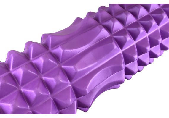 Массажный ролик EasyFit Solid Grid Roller 45 см v.2.2s фіолетовий (EF-2053-V) | Зображення 2