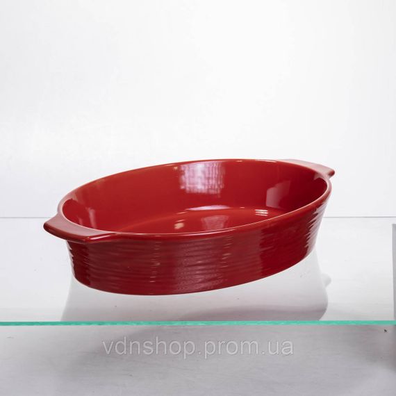 Форма для запікання овальна 36×22.5×7 (см) форма для духовки 2 літри Червоний S1289 | Зображення 2