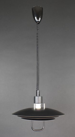 Люстра підвісна на 1 лампочку 27105 Чорний 60-170х38х38 см. | Зображення 5