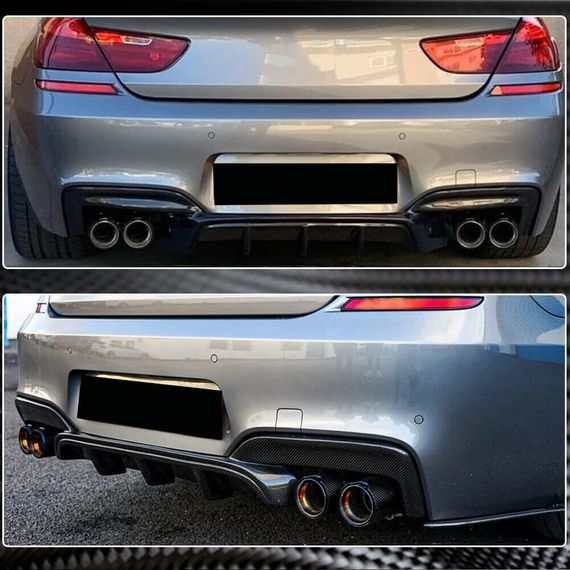 Дифузор заднього бампера Карбон V2 (M-Sport) для BMW 6 F12/F13/F06 2011-2015 рр | Зображення 2