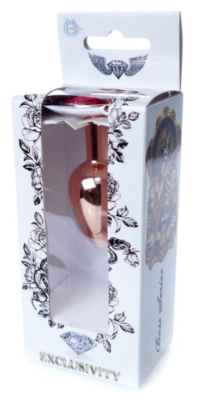Анальний затор Boss Series - Jewellery Red Gold PLUG Pink S, BS6400107 sexstyle | Зображення 6
