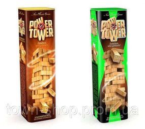 Развивающая настольная игра Джанга VEGA POWER TOWER 7802DT, 56 блоков