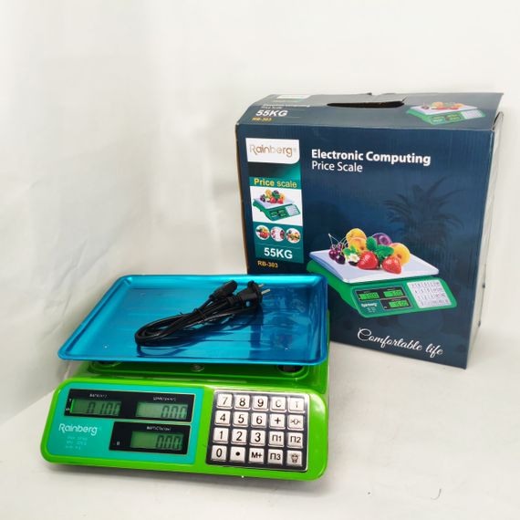 Качественные торговые весы 50 кг Rainberg RB-303 55кг, Весы торговые цифровые для приемки товара ZN-28 | Зображення 7