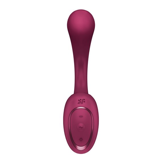 Вагінально-кліторальний вібратор Satisfyer G for Goddess 2 Wine Red, 2 мотори | Зображення 2