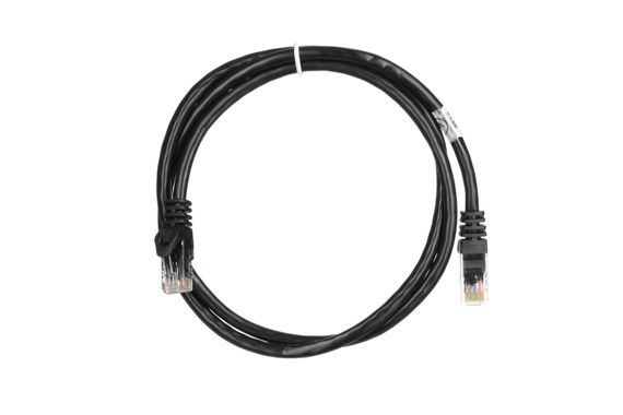 Патч-корд 2E Cat 6,UTP,RJ45, 26AWG ,7/0.16 Cu, 1.00 m, PVC,Black (2E-PC6COP-100BK) | Зображення 1