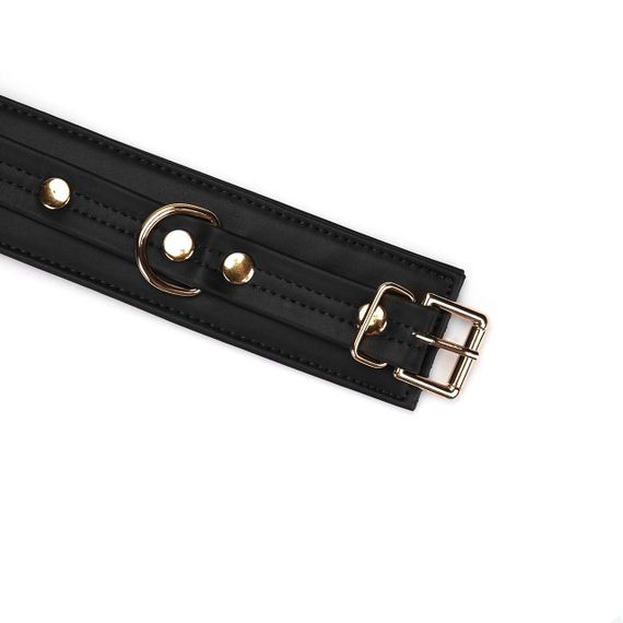 Наручники з ланцюжком Liebe Seele Black Organosilicon Wrist Cuff, екошкіра Sex Aura | Зображення 4
