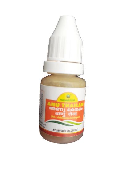 Назальні краплі Нагарджуна Ану Тайлам 10мл., АНУ THAILAM (10ML) NAGARJUNA, гайморит, насморок, головні болі