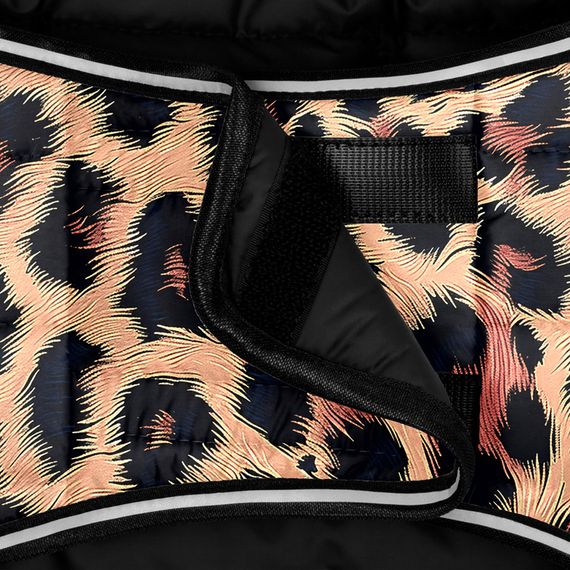 Курточка-накидка для собак WAUDOG Clothes, малюнок "Леопард", XL, А 47 см, B 68-80 см, С 42-52 см | Зображення 3