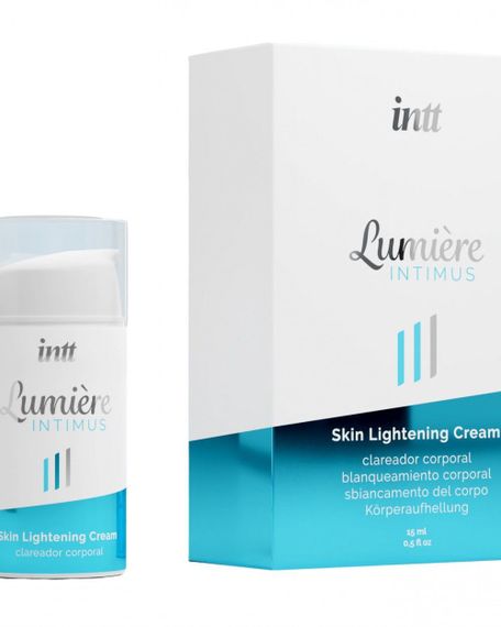 Крем для освітлення шкіри Intt Lumiere (15 мл) для всього тіла й інтимних зон, накопичувальний ефект | Зображення 1