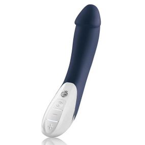 Мощный вибратор Mystim Terrific Truman Blue с двумя моторами и выраженной головкой Sex Aura