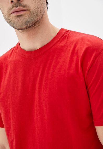 Футболка чоловіча базова червоний, 2XL | Зображення 2