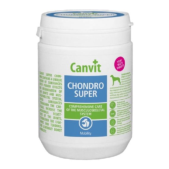 Вітаміни Canvit Chondro Super for dogs для здоров'я суглобів у собак 500 гр