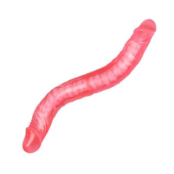 Двосторонній фалоімітатор - Double Dong Pink, 14" Sex Aura | Зображення 3