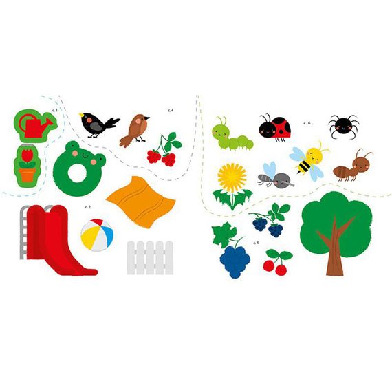 Розвиваюча книжка Мої перші слова На дачі 1829005 з наклейками | Зображення 3