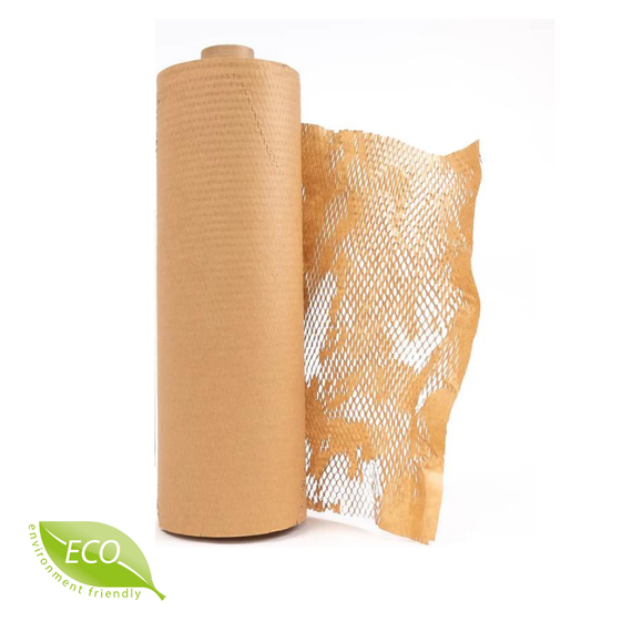 Cотовая крафт-бумага 42 см х 20 м PaperPack, коричневая