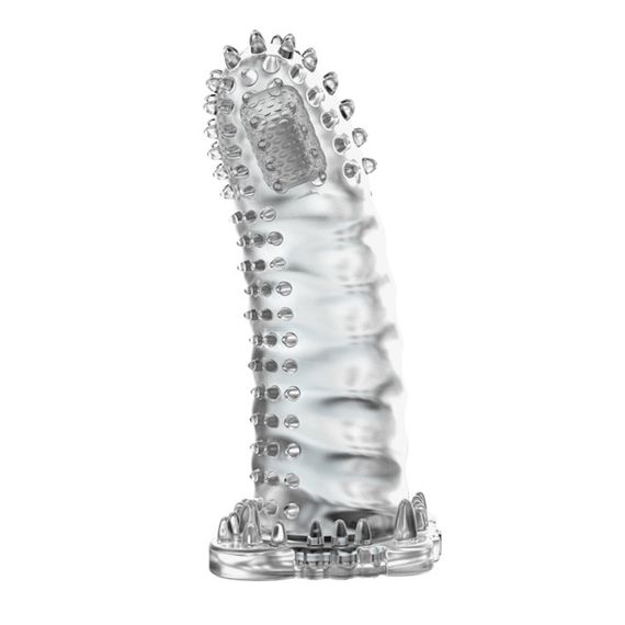 Насадка на член - Brave Man Vibrating Penis Sleeve Clear sexstyle | Зображення 5