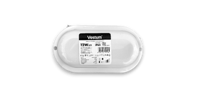 Світлодіодний світильник ЖКГ LED S 12W овал 6500K 220V Vestum 1-VS-7207