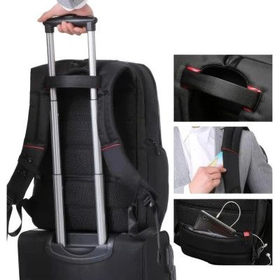 Рюкзак для ноутбука Tavialo 15.6&quot; Smart TB20-1 black, 20л, 46х31х19см (TB20-124BL) | Зображення 4