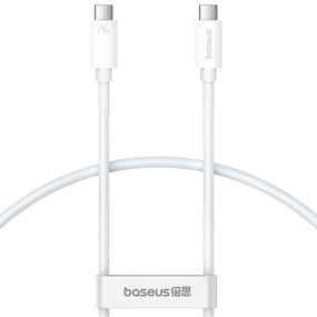Дата кабель Baseus Superior Series 2 USB4 Full-Function Type-C to Type-C 240W (1m) (P10365200211) Moon White
