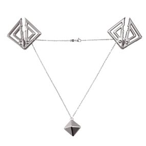 Затискачі для сосків з важкою підвіскою LOCKINK Adjustable Nipple Clamps with Heavy Pendant Сірий One Size
