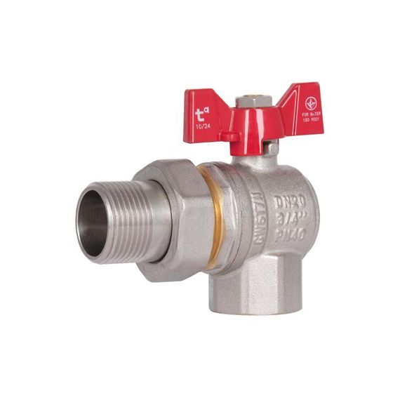 Кран кульовий "Американка" Thermo Alliance Standart кутовий 3/4" ВЗ SD222W20