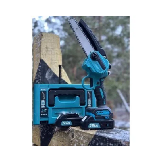 Пила електрична DUC157, ручна акумуляторна побутова пила для дачі та саду, 2 ак, 8" | Зображення 4