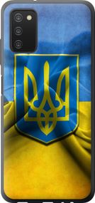 Чехол на Samsung Galaxy A03s A037F Флаг и герб Украины 1 "375u-2381-17620"