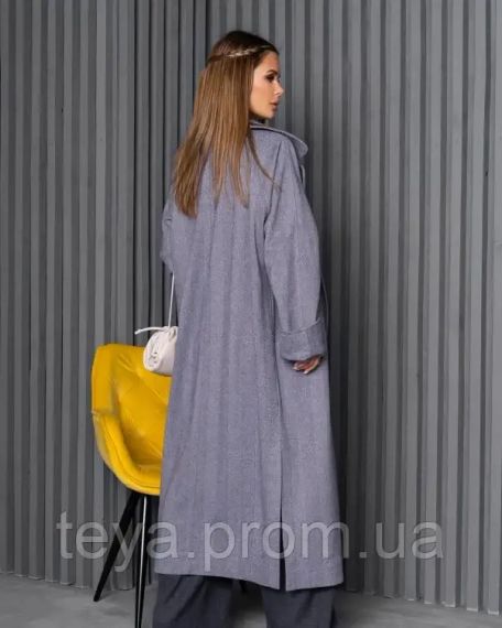 Пальто колір сірий розміри S, M, L, XL, XXL, 3XL FI_008871 | Зображення 2