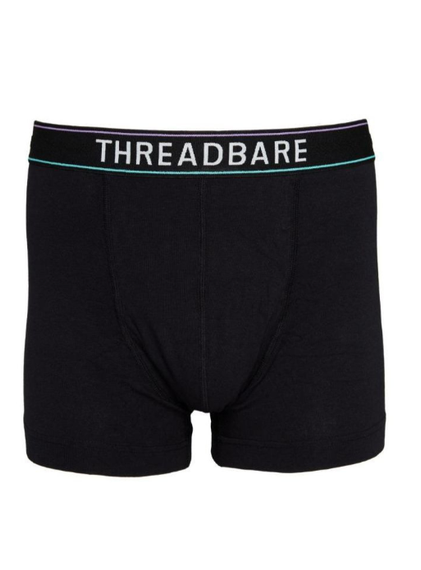 Набір чоловічих анатомічних трусів боксерів Threadbare Black Hipster  Boxers 3 шт в наборі | Зображення 2