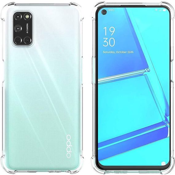 TPU чохол GETMAN Ease logo посилені кути для Oppo A52 / A72 / A92 Безбарвний (прозорий) | Зображення 1