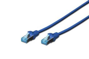Патч-корд DIGITUS cat.5e,SF-UTP,3м,AWG 26/7,cинего цвета (DK-1531-030/B)