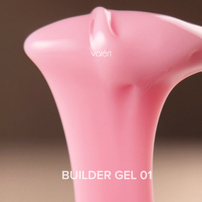 Гель для нарощування нігтів Valeri Builder Gel No01 (молочно-рожевий) 30мл