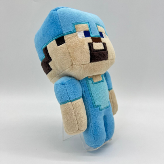 М'яка іграшка з гри Minecraft Стів у алмазній броні 22 см, іграшка для прихильників Майнкрафту