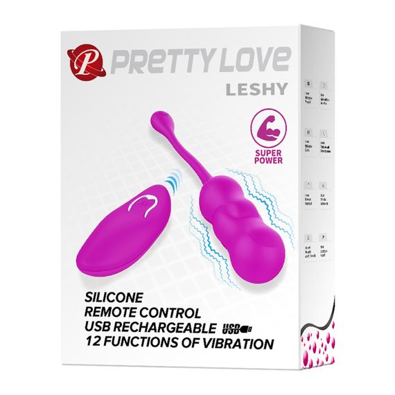 Вібро яйце Pretty Love Leshy, фіолетове | Зображення 9