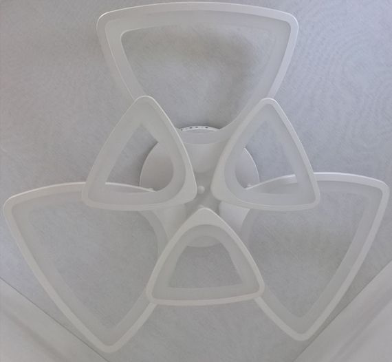 Люстра світлодіодна стельова LED світильник для квартири на стелю лед 25145 Білий 14х67х67 см. | Зображення 3