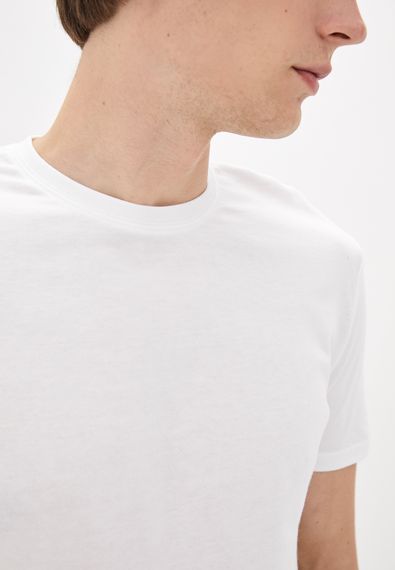 Чоловіча футболка однотонна білий, 2XL | Зображення 2