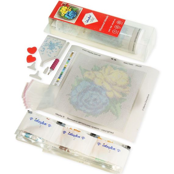 Алмазная мозаика "Кофейное наслаждение" Идейка AMC7680 без подрамника 20х20 см | Зображення 1