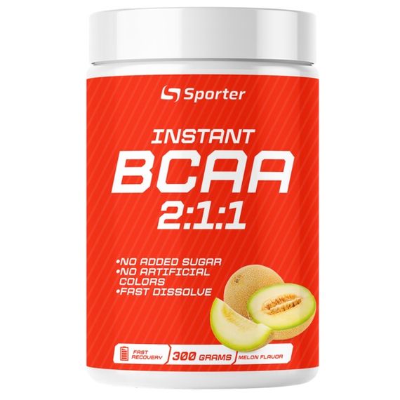 Амінокислота BCAA для спорту Sporter Instant BCAA 300 g /30 servings/ Melon