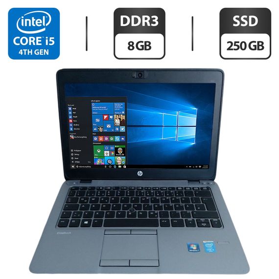 Нетбук Б-класс HP EliteBook 820 G1 / 12.5" (1920x1080) IPS / Intel Core i5-4310U (2 (4) ядра по 2.0 - 3.0 GHz) / 8 GB DDR3 / 250 GB SSD / Intel HD Graphics 4400 / WebCam б/у