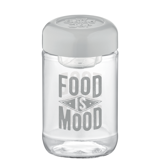 Ємність для салату з соусником Vega 580 мл сіра VT-192011 Vittora