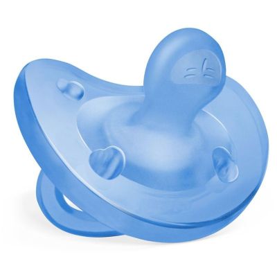 Пустышка Chicco Physioforma Soft силіконова від 6 до 16 місяців, 1шт. (блакитна) (73091.95)
