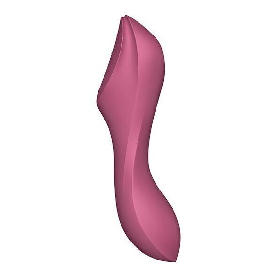 Вакуумний стимулятор із вібрацією Satisfyer Curvy Trinity 3 Red | Зображення 1